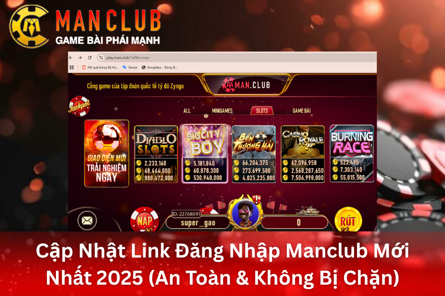 Cập nhật link đăng nhập ManClub mới nhất 2025