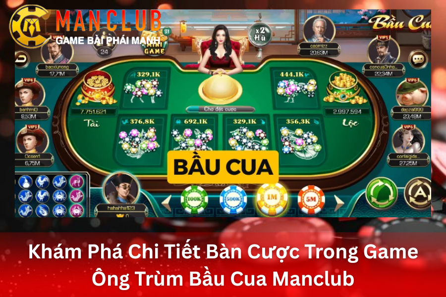 Khám phá chi tiết game ông trùm bầu cua tại ManClub