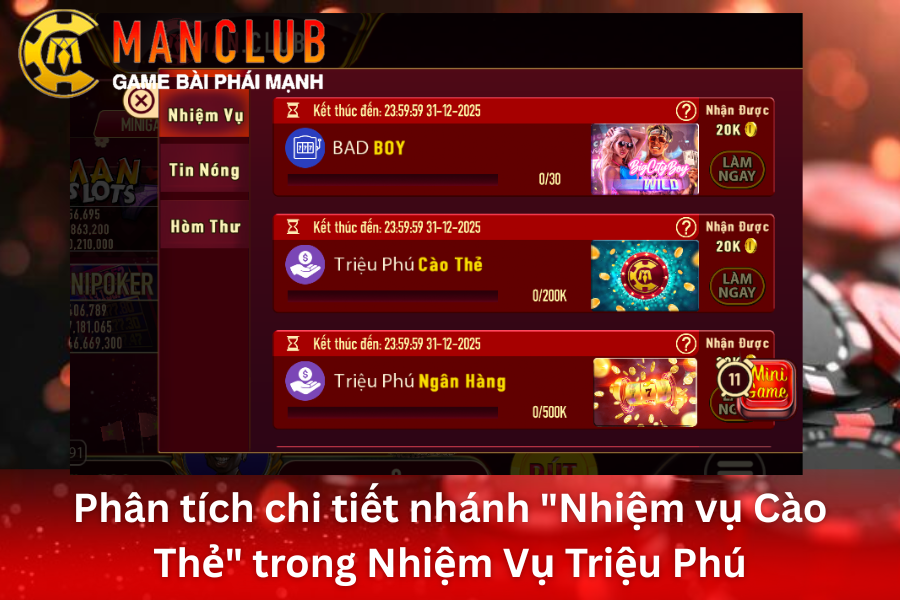 Giới thiệu nhiệm vụ triệu phú ManClub