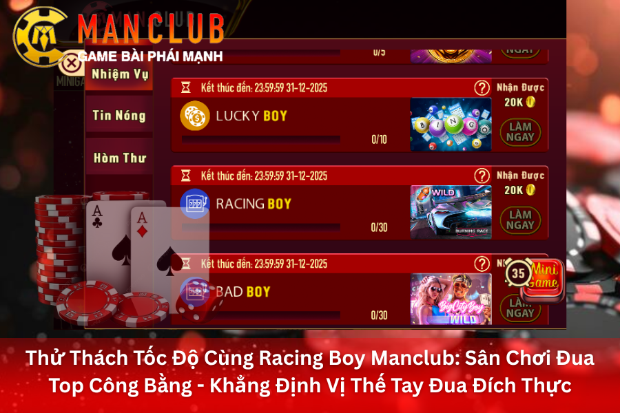 Sức Hút Khó Cưỡng Của Game Racing Boy ManClub